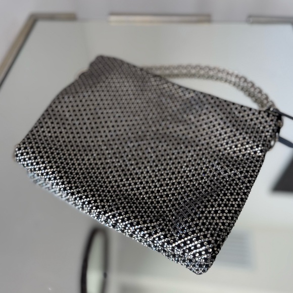 Jimmy Choo Black Suede Clutch Bag with Diamond Motif and Crystal Hotfix $2,475 - Picture 10 of 14